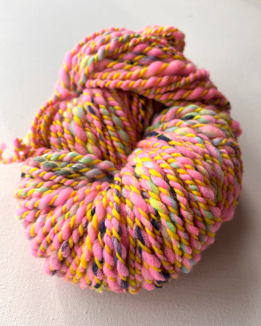 Handspun Yarn - FLAMINGO