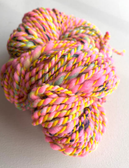 Handspun Yarn - FLAMINGO